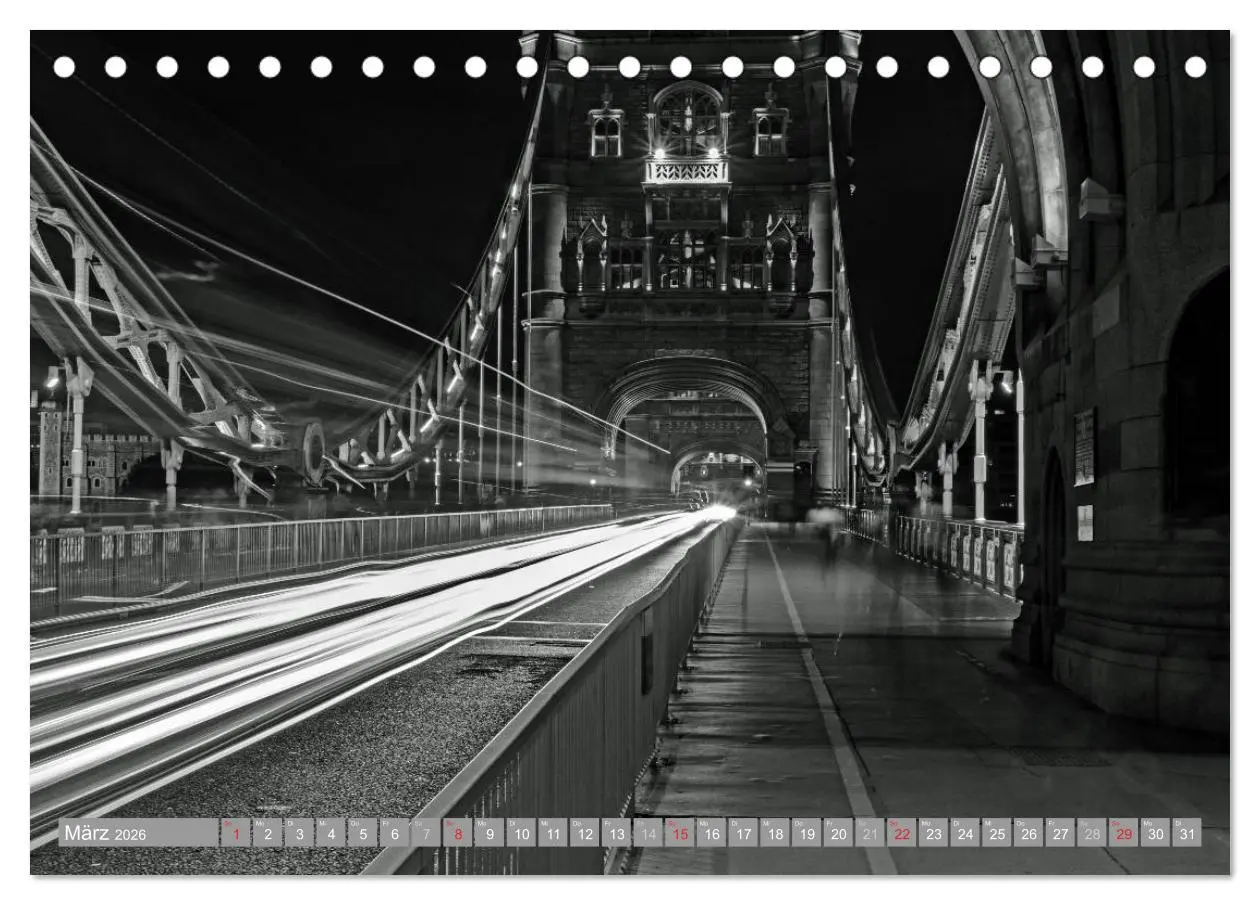 Bild: 9783516130263 | London in Schwarz-Weiß (Tischkalender 2026 DIN A5 quer), CALVENDO...