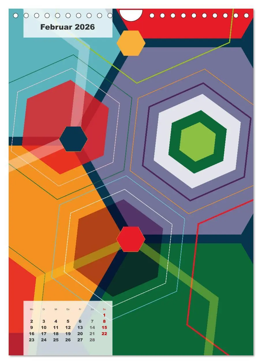 Bild: 9783516370263 | Geometrical ART (Wandkalender 2026 DIN A4 hoch), CALVENDO...