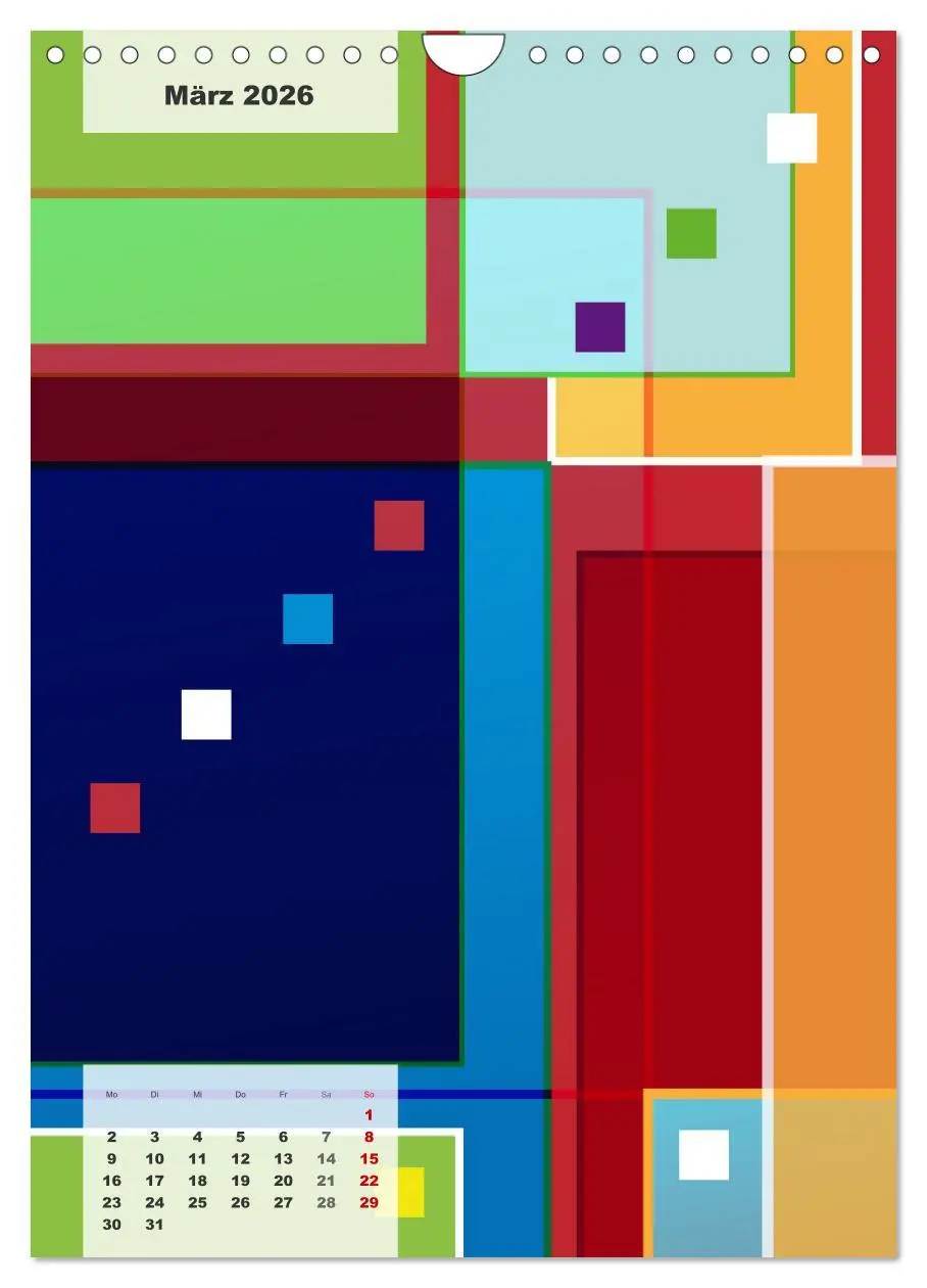 Bild: 9783516370263 | Geometrical ART (Wandkalender 2026 DIN A4 hoch), CALVENDO...