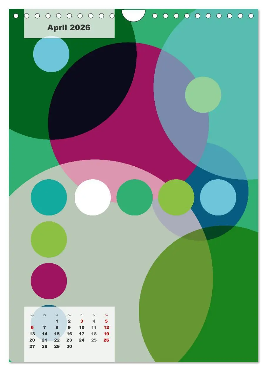 Bild: 9783516370263 | Geometrical ART (Wandkalender 2026 DIN A4 hoch), CALVENDO...