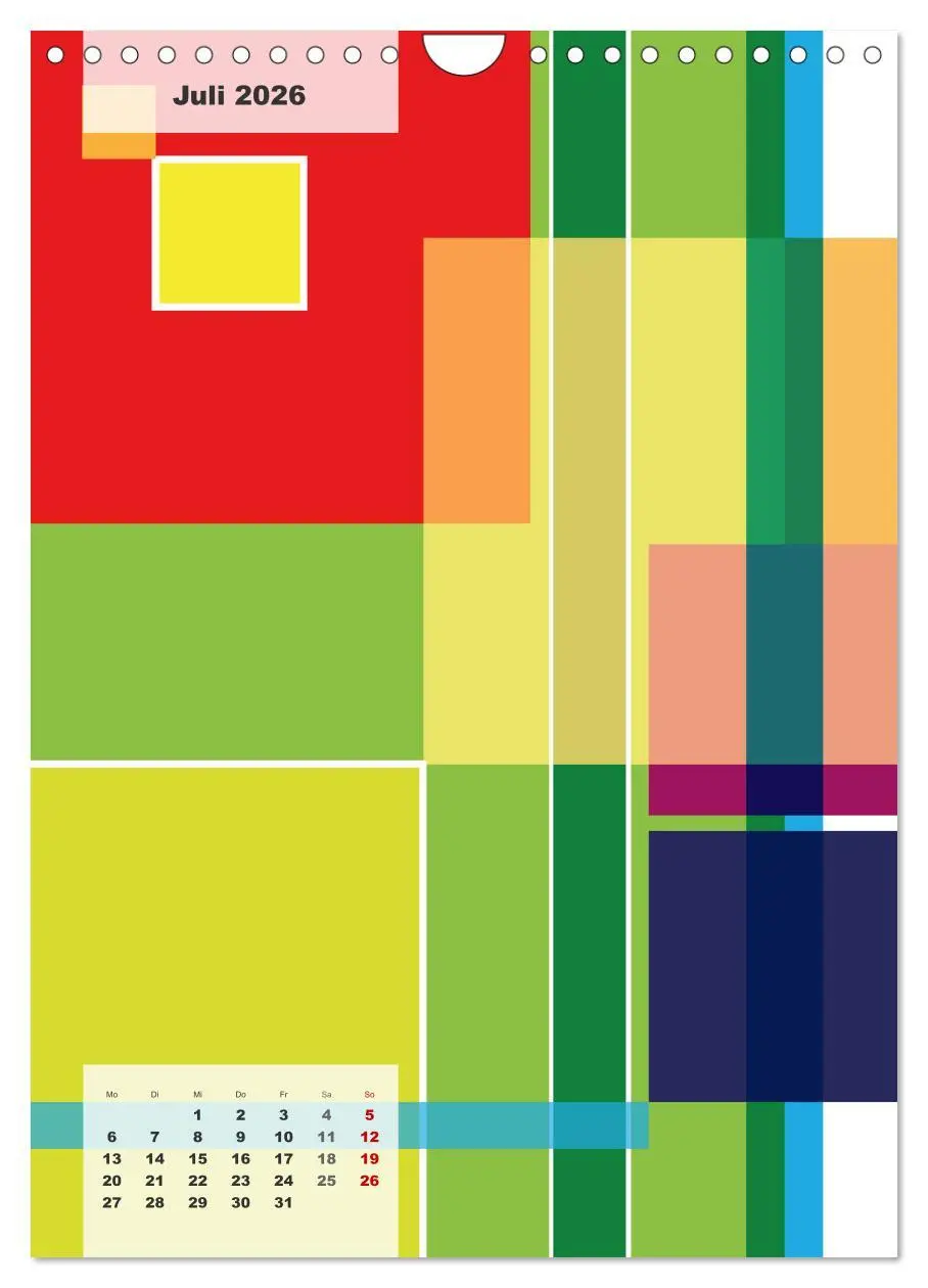 Bild: 9783516370263 | Geometrical ART (Wandkalender 2026 DIN A4 hoch), CALVENDO...