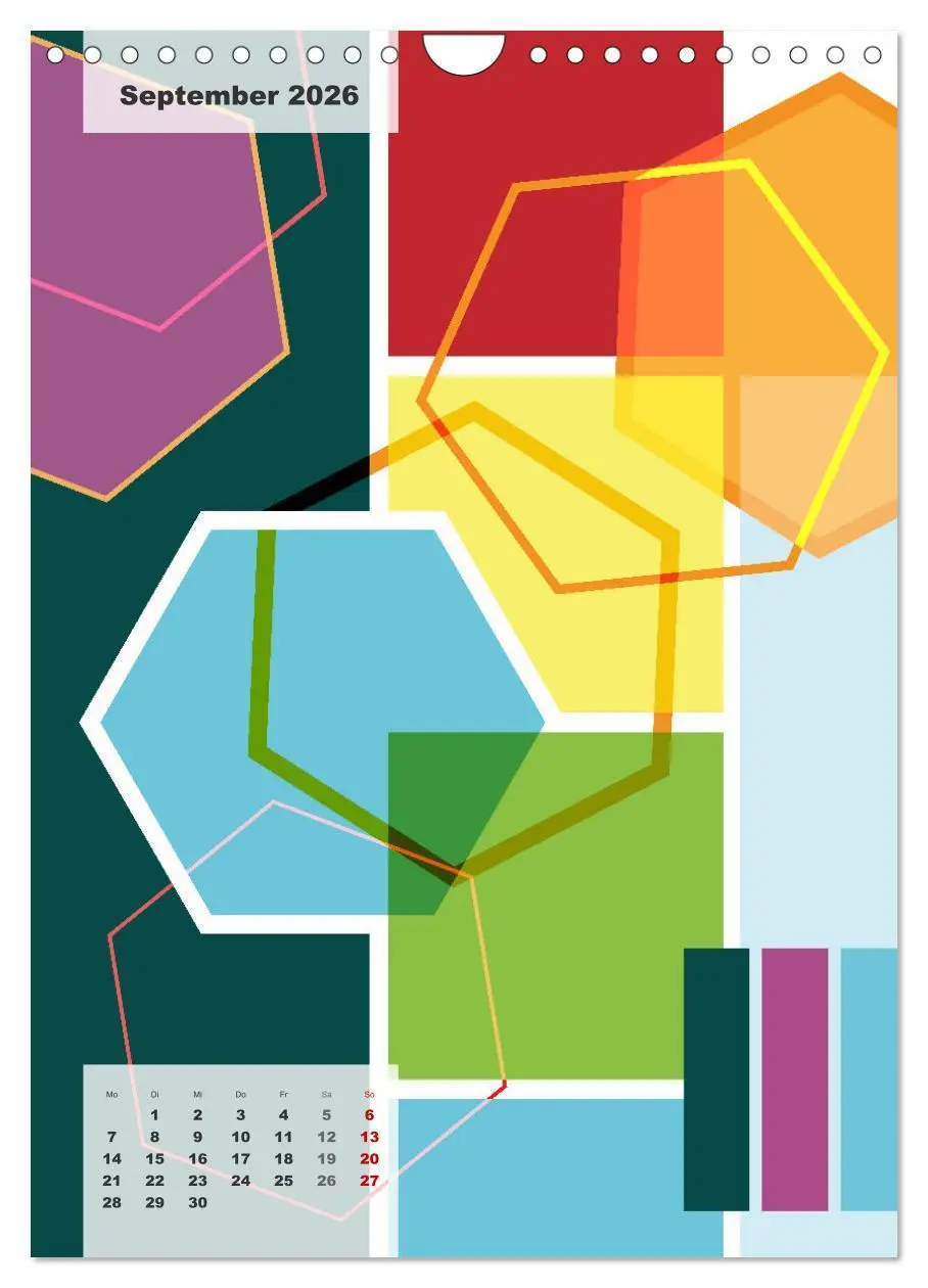 Bild: 9783516370263 | Geometrical ART (Wandkalender 2026 DIN A4 hoch), CALVENDO...