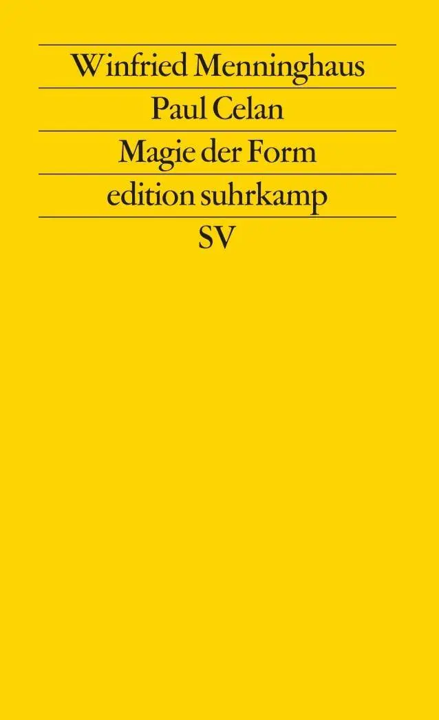 Cover: 9783518110263 | Paul Celan | Magie der Form | Winfried Menninghaus | Taschenbuch