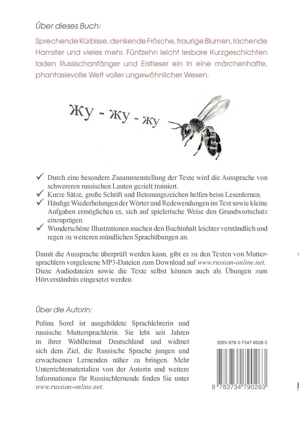 Rückseite: 9783734790263 | Mini-Märchen | Kleine Kindergeschichten auf Russisch zum Lautlesen