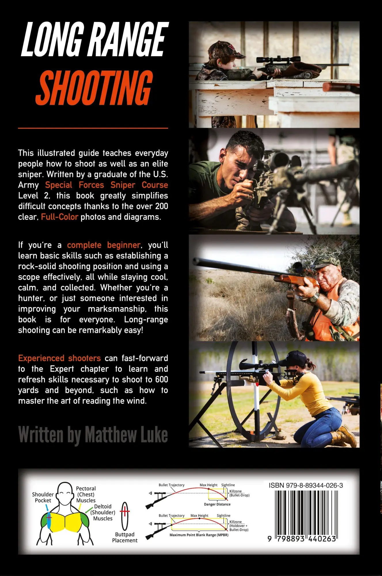 Rückseite: 9798893440263 | Long Range Shooting | An Illustrated Manual | Matthew Luke | Buch