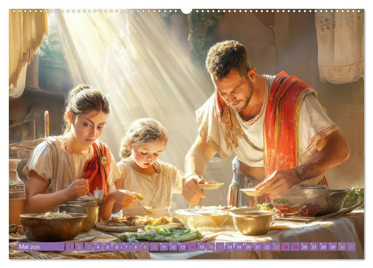 Bild: 9783457340363 | Die Römer - Kämpfe und Alltag (Wandkalender 2026 DIN A2 quer),...