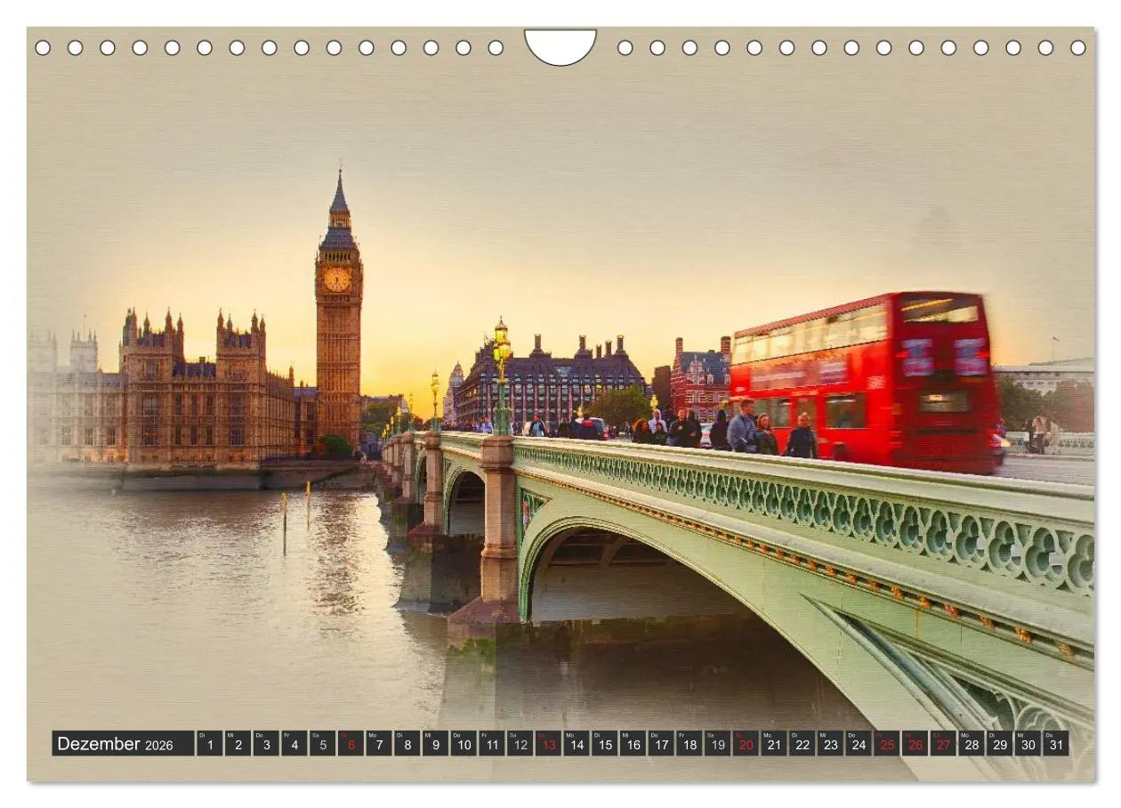 Bild: 9783457960363 | Traumhaftes London (Wandkalender 2026 DIN A4 quer), CALVENDO...