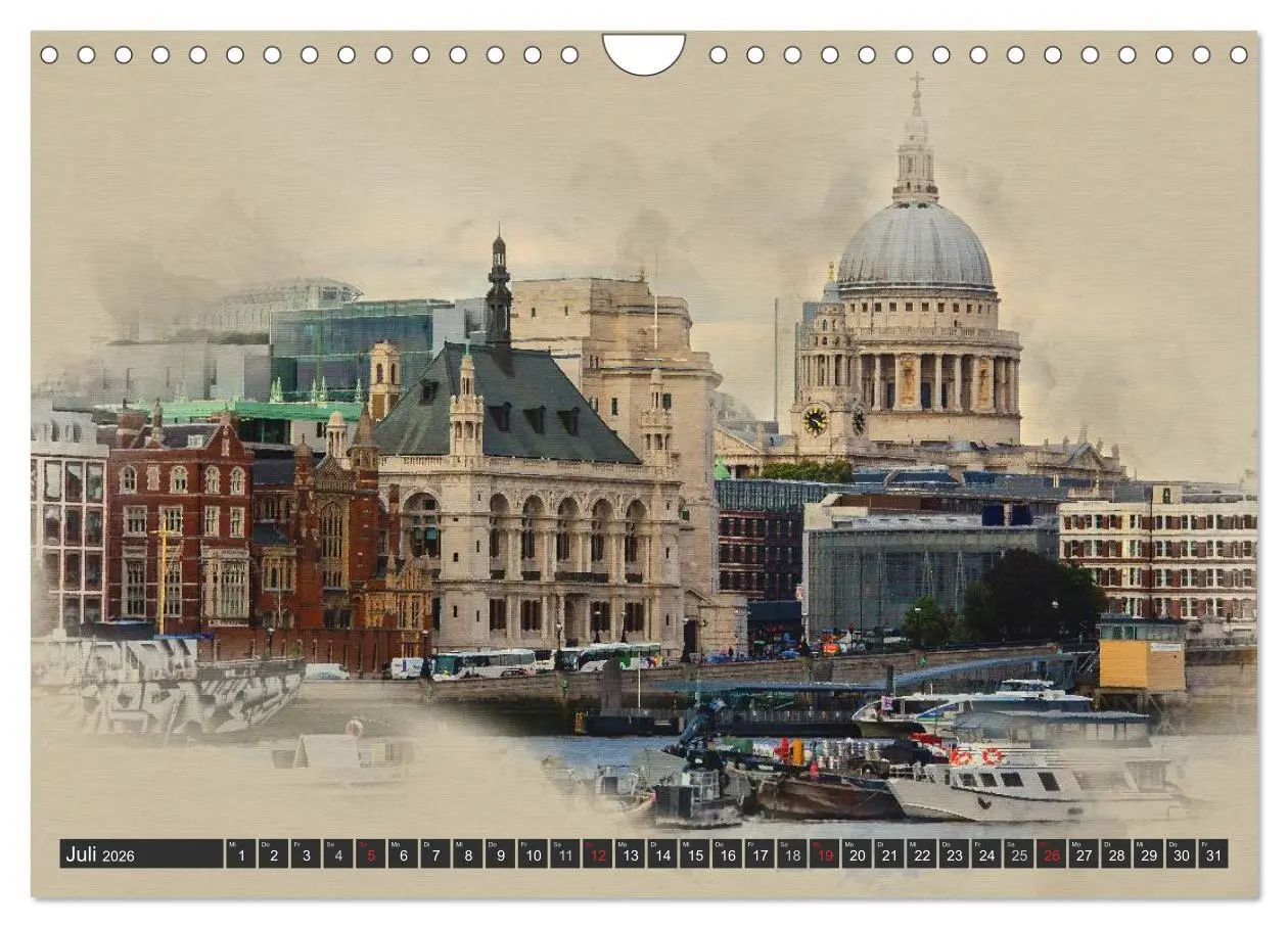 Bild: 9783457960363 | Traumhaftes London (Wandkalender 2026 DIN A4 quer), CALVENDO...