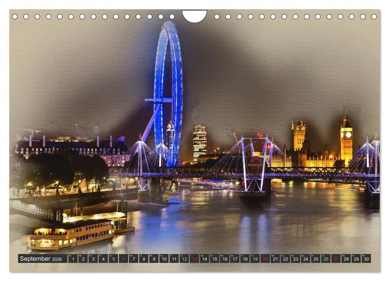 Bild: 9783457960363 | Traumhaftes London (Wandkalender 2026 DIN A4 quer), CALVENDO...