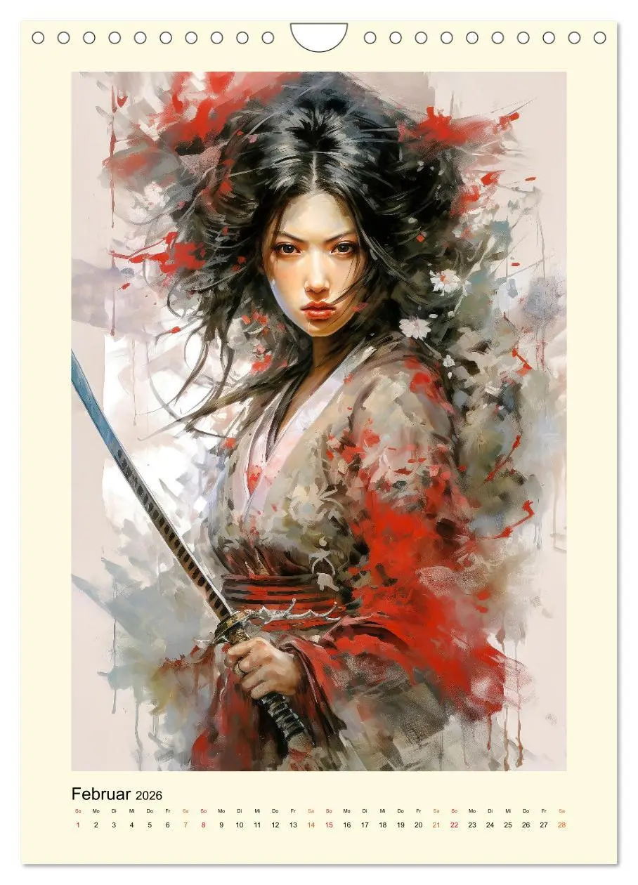 Bild: 9783516290363 | Samurai Amazonen (Wandkalender 2026 DIN A4 hoch), CALVENDO...