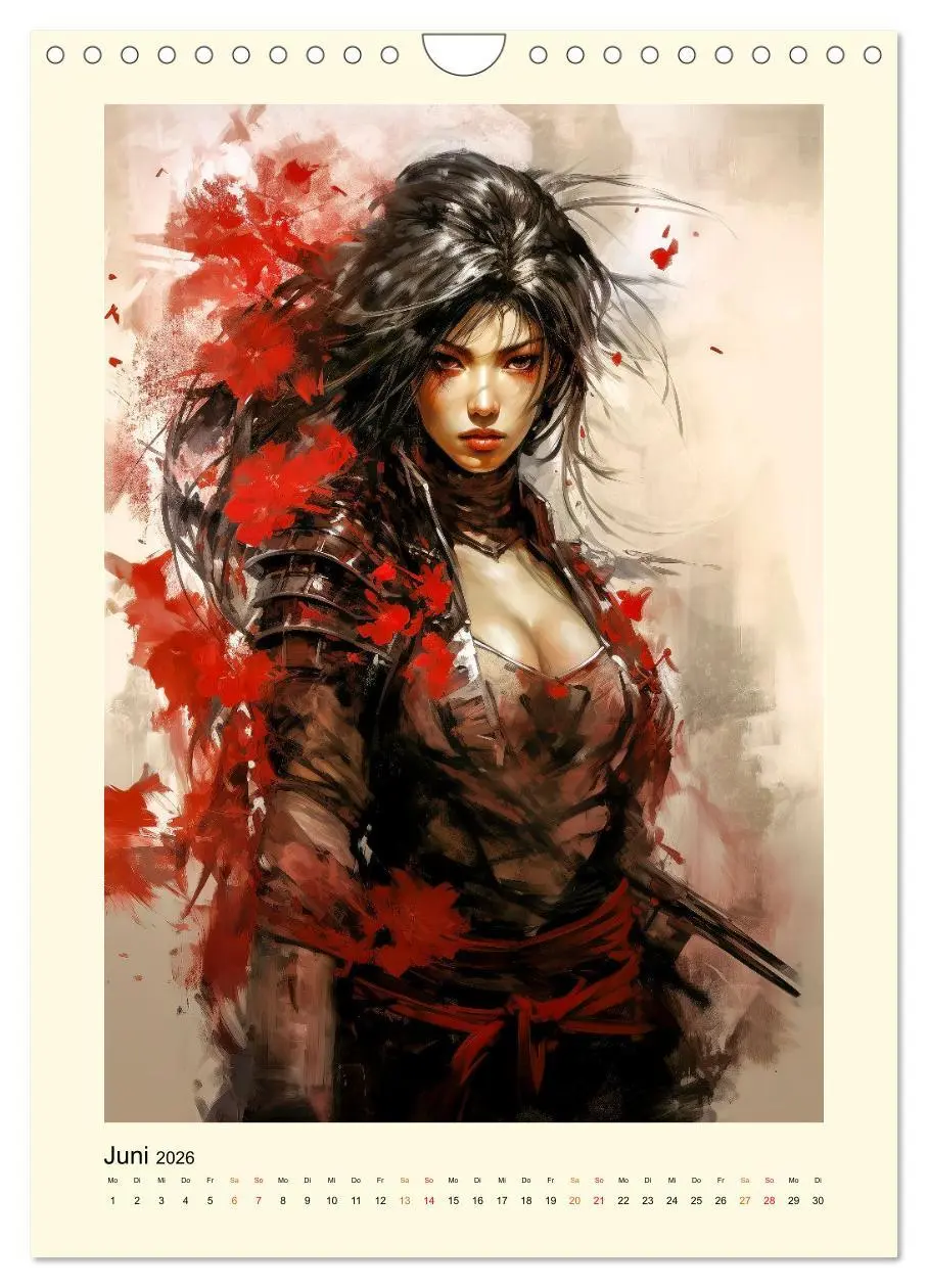 Bild: 9783516290363 | Samurai Amazonen (Wandkalender 2026 DIN A4 hoch), CALVENDO...