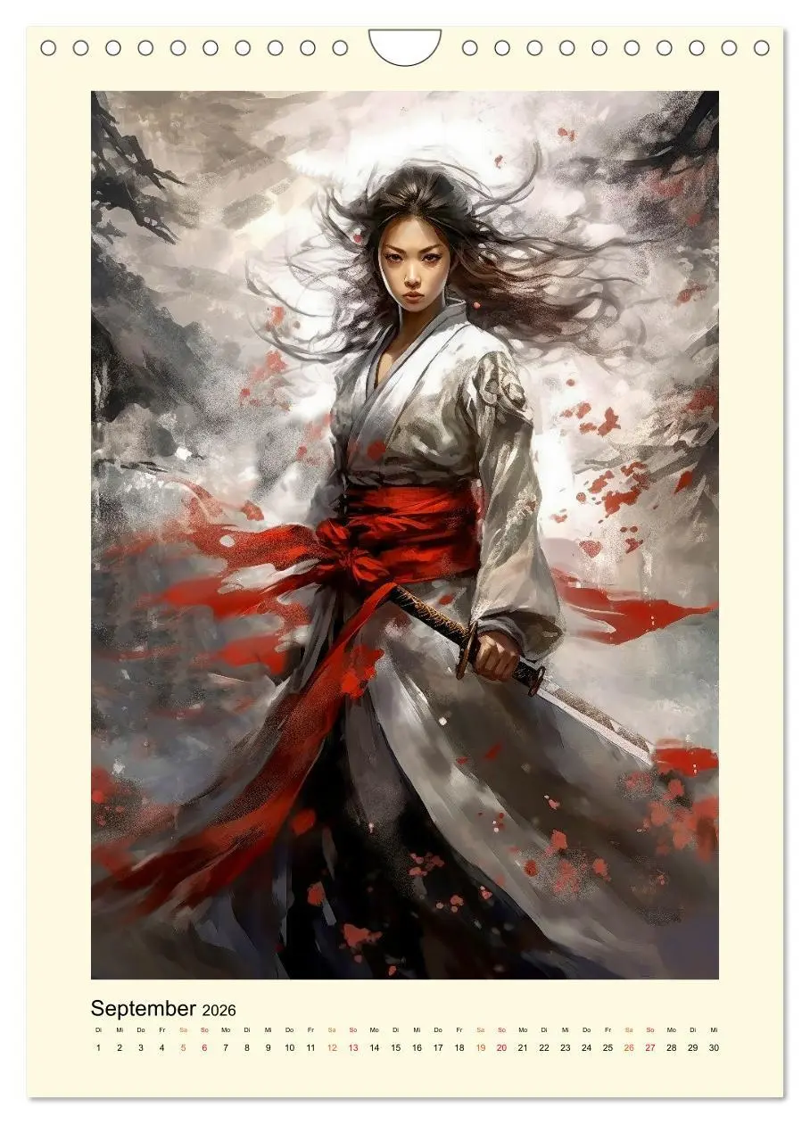Bild: 9783516290363 | Samurai Amazonen (Wandkalender 2026 DIN A4 hoch), CALVENDO...