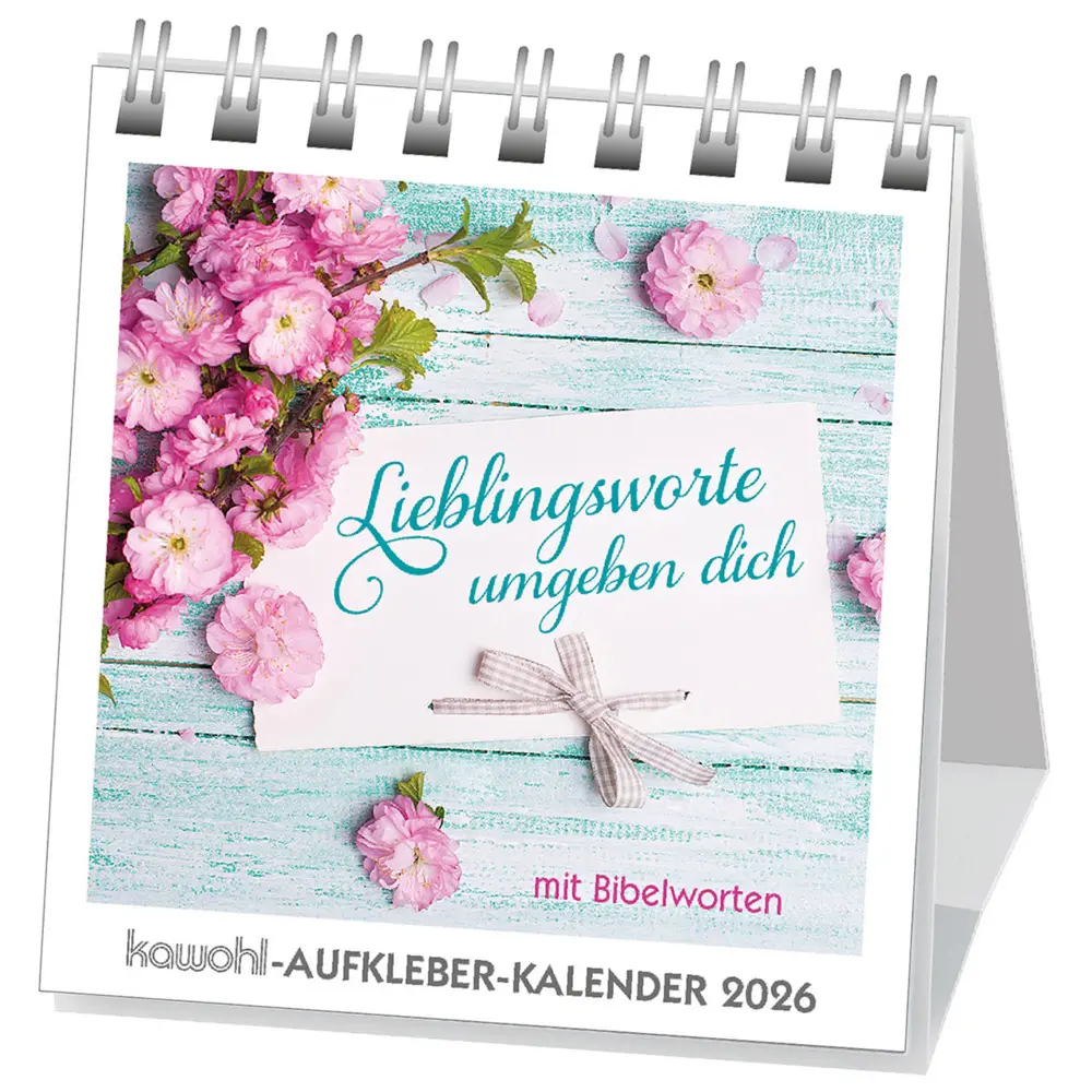 Cover: 9783754890363 | Lieblingsworte umgeben dich 2026 | Aufkleber-Kalender | Kalender
