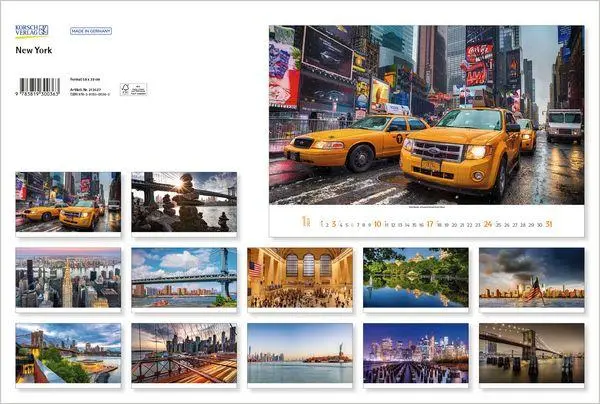 Bild: 9783819300363 | New York 2027 | Verlag Korsch | Kalender | Spiralbindung | 14 S.