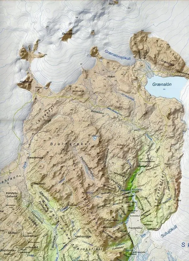 Bild: 9789979330363 | Island Serkort 05 Skaftafell 1 : 100 000 | (Land-)Karte | Isländisch