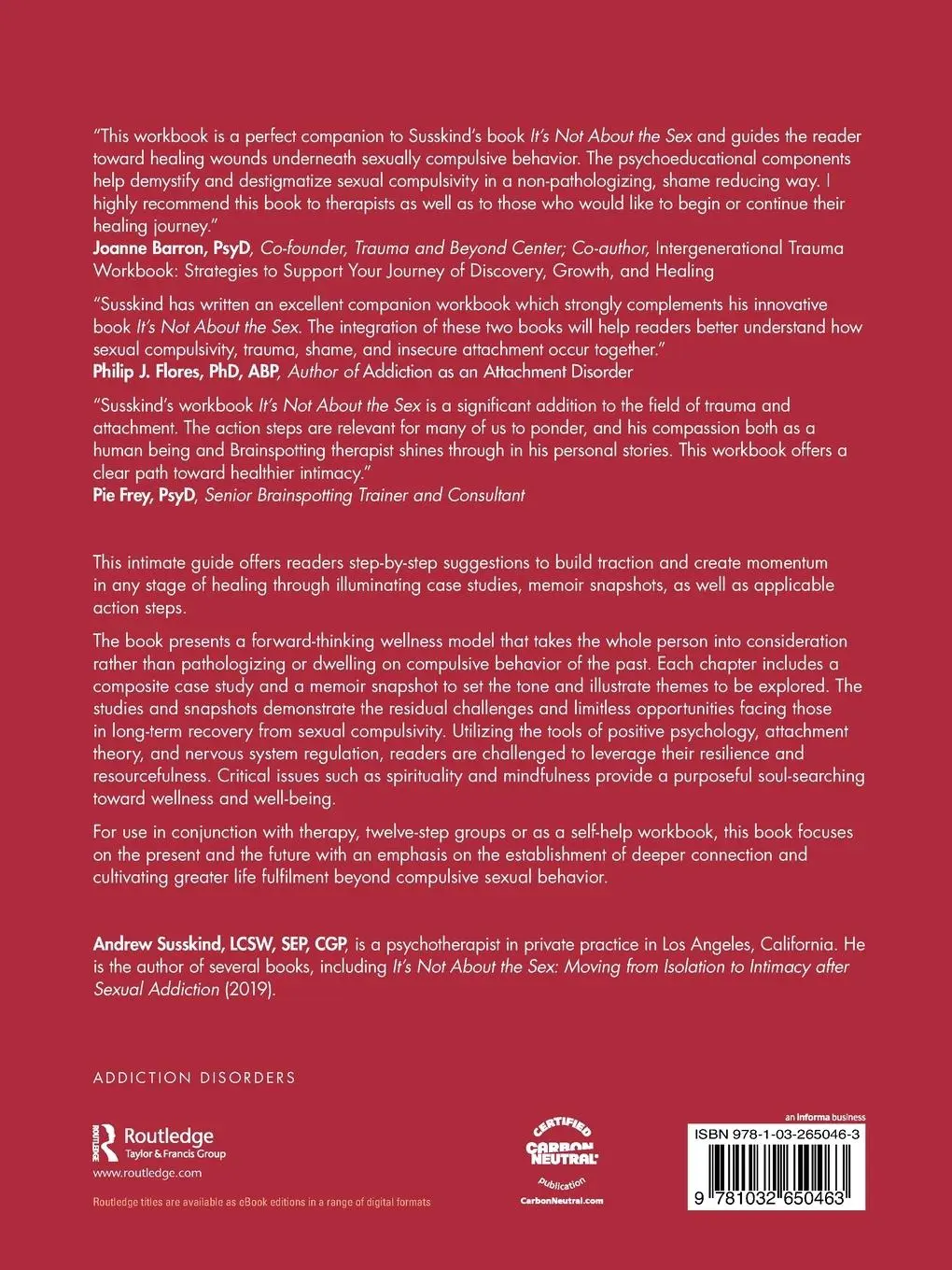 Rückseite: 9781032650463 | The It's Not About the Sex Workbook | Andrew Susskind | Taschenbuch