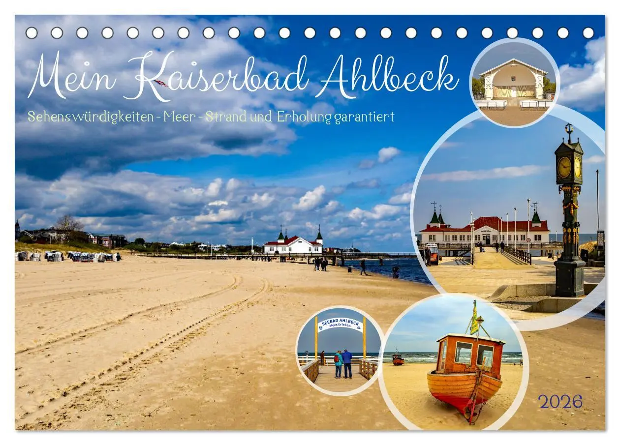 Cover: 9783457400463 | Mein Kaiserbad Ahlbeck (Tischkalender 2026 DIN A5 quer), CALVENDO...