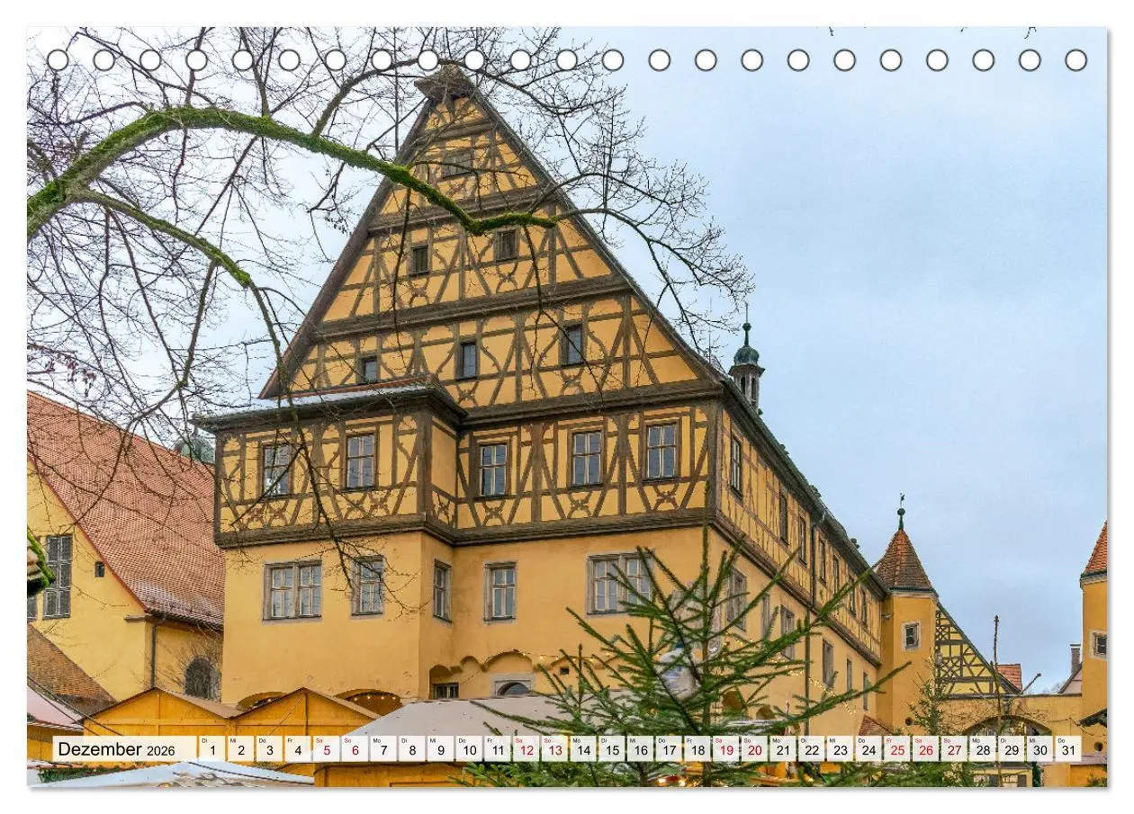 Bild: 9783457640463 | Ein Spaziergang durch Dinkelsbühl (Tischkalender 2026 DIN A5 quer),...