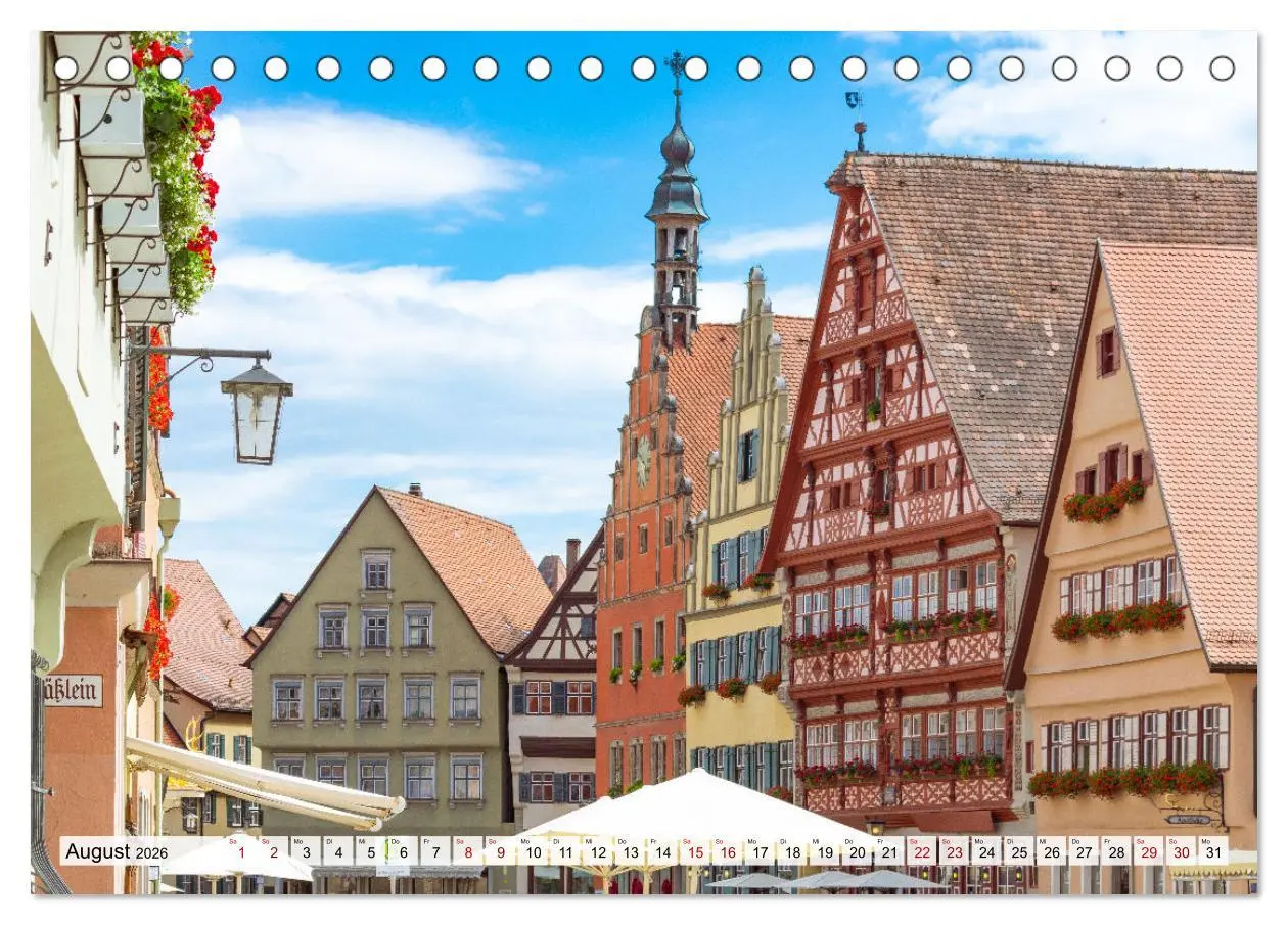 Bild: 9783457640463 | Ein Spaziergang durch Dinkelsbühl (Tischkalender 2026 DIN A5 quer),...