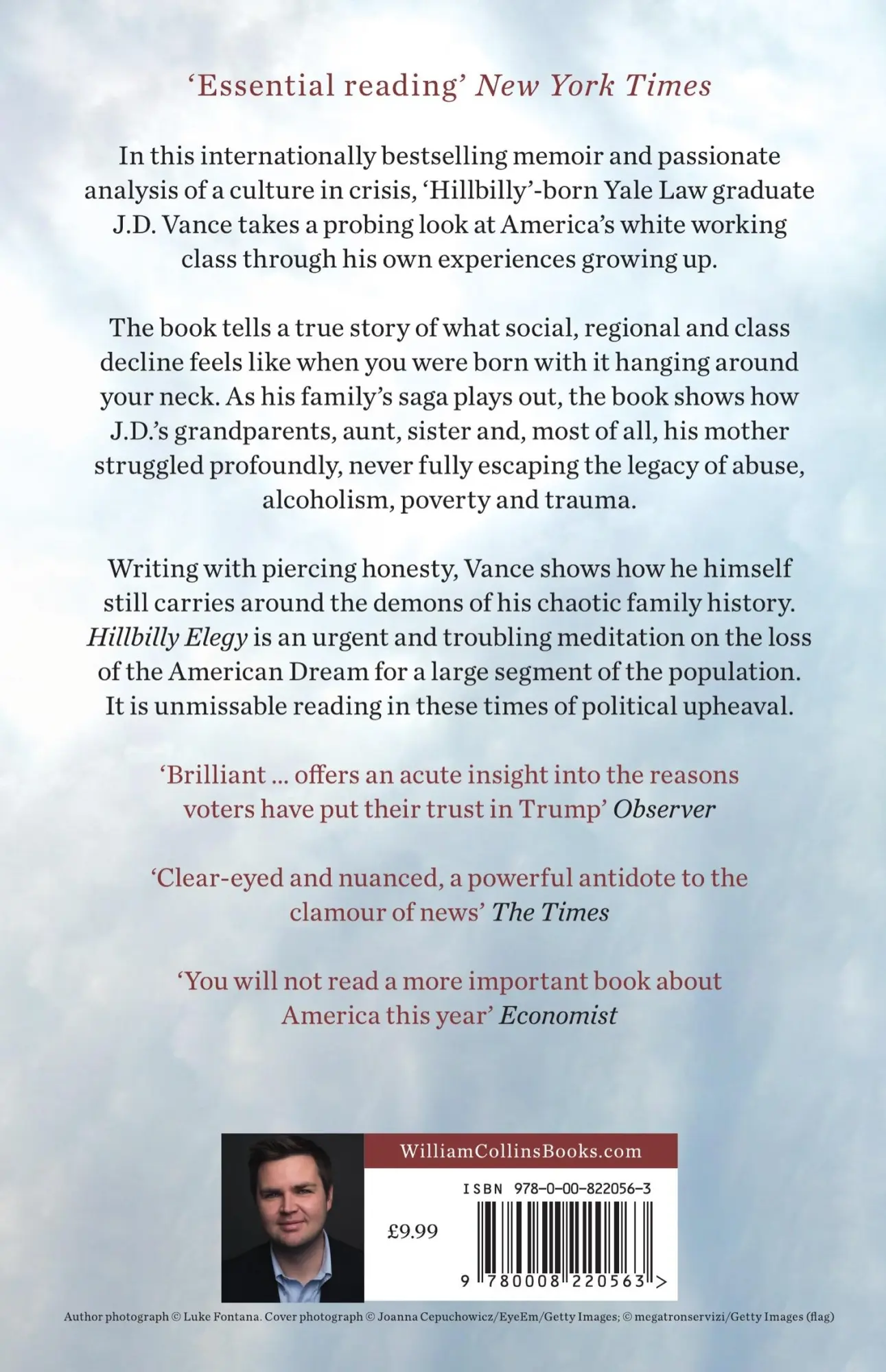 Rückseite: 9780008220563 | Hillbilly Elegy | A Memoir of a Family and Culture in Crisis | Vance