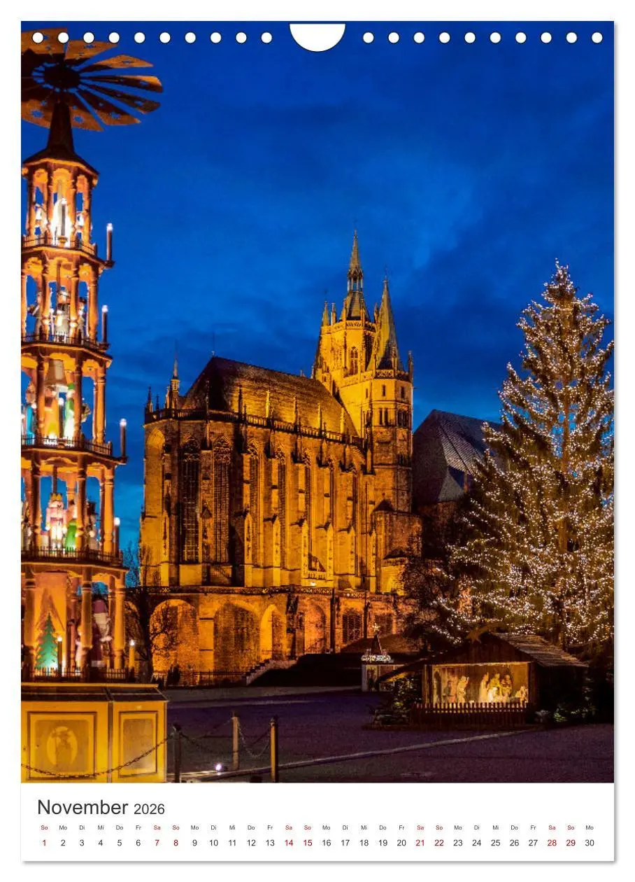 Bild: 9783516270563 | Erfurt - Die romantische Altstadt (Wandkalender 2026 DIN A4 hoch),...
