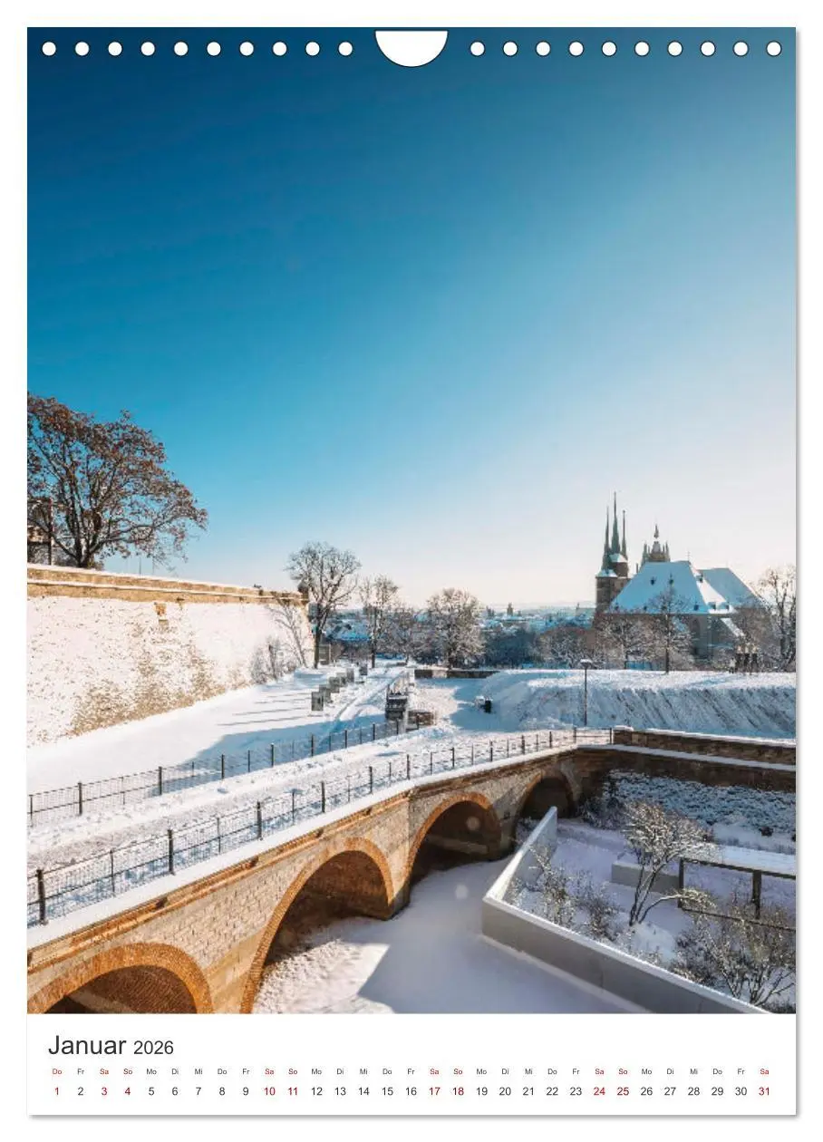Bild: 9783516270563 | Erfurt - Die romantische Altstadt (Wandkalender 2026 DIN A4 hoch),...