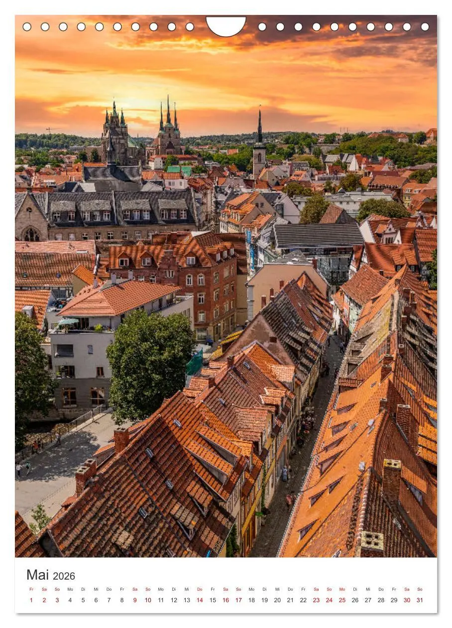 Bild: 9783516270563 | Erfurt - Die romantische Altstadt (Wandkalender 2026 DIN A4 hoch),...