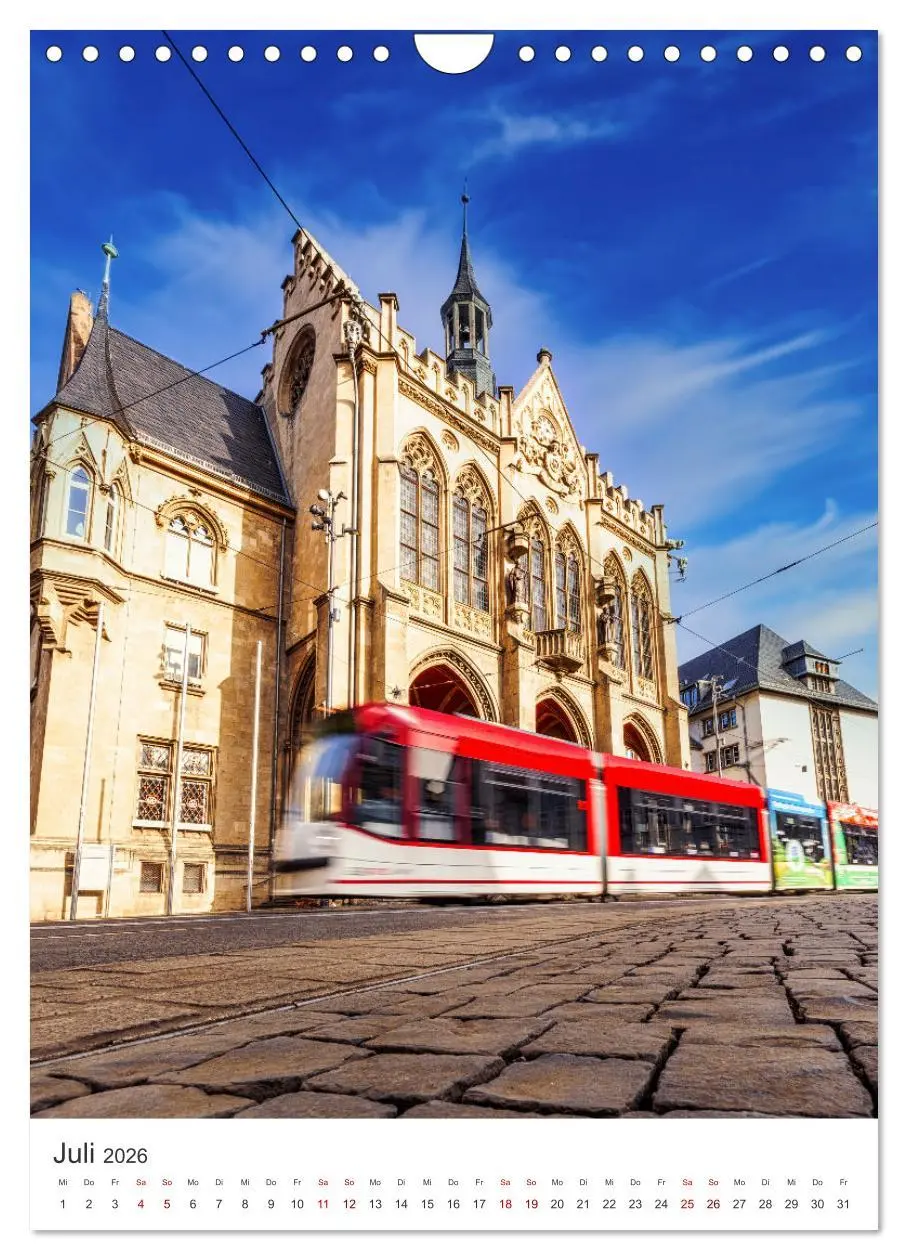 Bild: 9783516270563 | Erfurt - Die romantische Altstadt (Wandkalender 2026 DIN A4 hoch),...