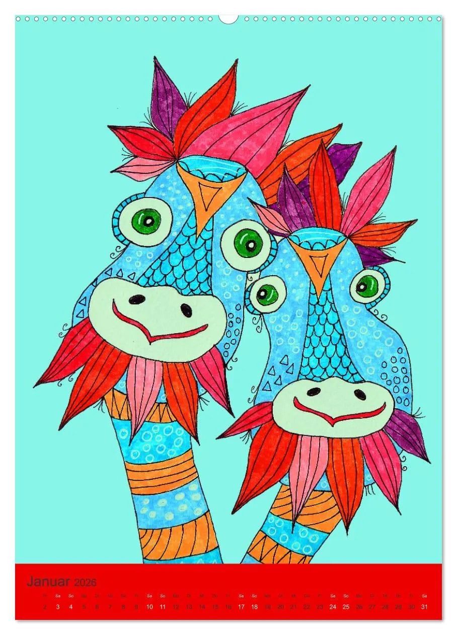 Bild: 9783516340563 | Doppelt oder dreifach (hochwertiger Premium Wandkalender 2026 DIN...