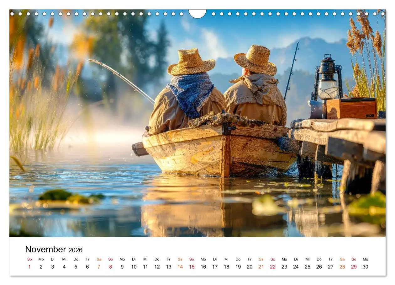 Bild: 9783516650563 | Angeln mit Herz und Haken (Wandkalender 2026 DIN A3 quer), CALVENDO...