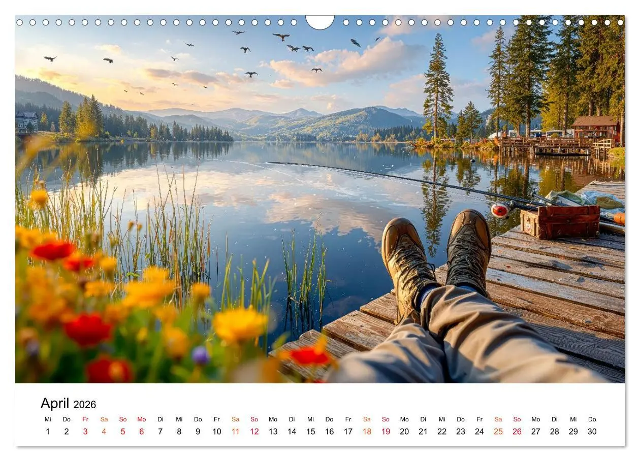 Bild: 9783516650563 | Angeln mit Herz und Haken (Wandkalender 2026 DIN A3 quer), CALVENDO...