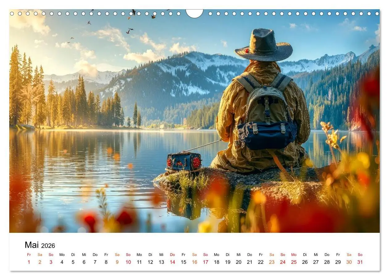 Bild: 9783516650563 | Angeln mit Herz und Haken (Wandkalender 2026 DIN A3 quer), CALVENDO...