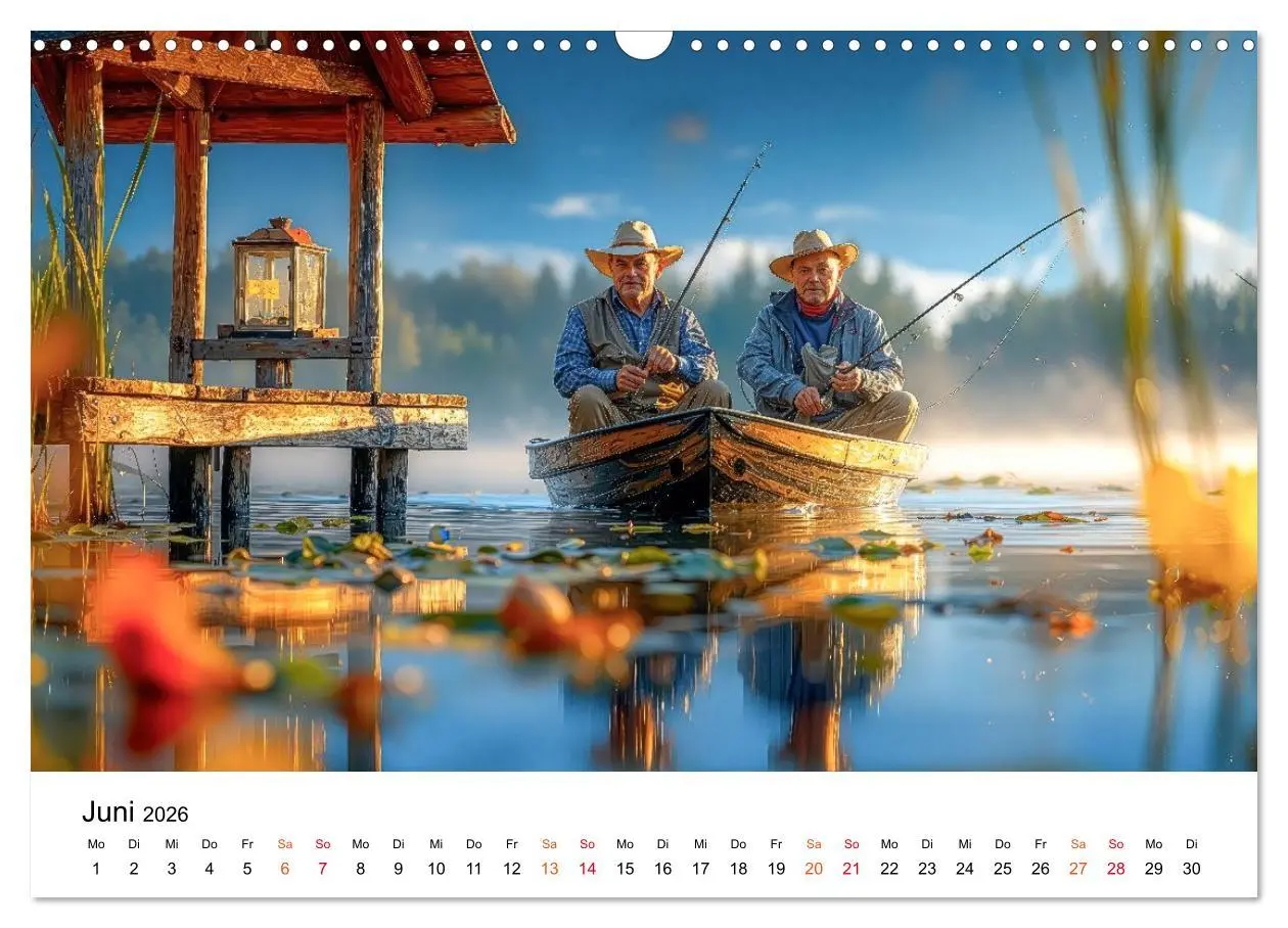 Bild: 9783516650563 | Angeln mit Herz und Haken (Wandkalender 2026 DIN A3 quer), CALVENDO...