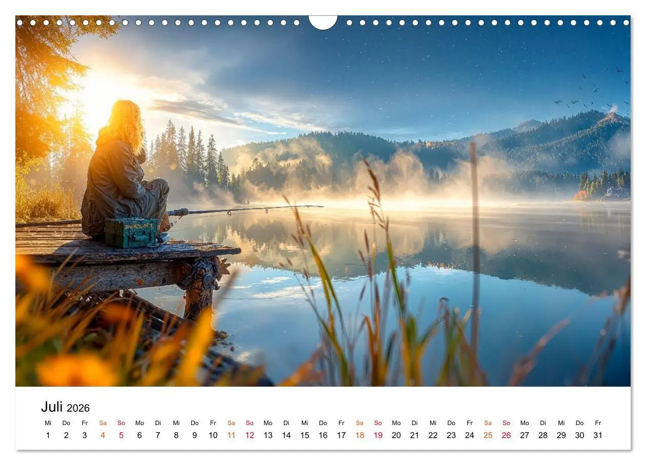 Bild: 9783516650563 | Angeln mit Herz und Haken (Wandkalender 2026 DIN A3 quer), CALVENDO...