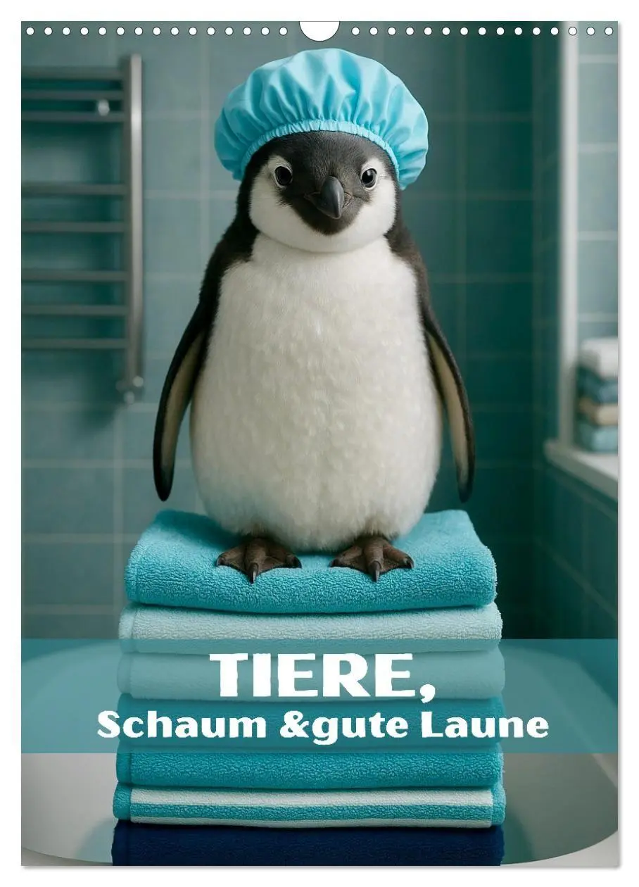 Cover: 9783516720563 | Tiere, Schaum und gute Laune (Wandkalender 2026 DIN A3 hoch),...