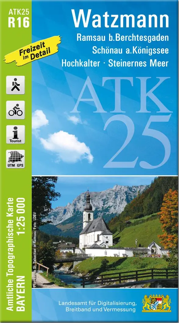 Cover: 9783987760563 | ATK25-R16 Watzmann (Amtliche Topographische Karte 1:25000) | Deutsch