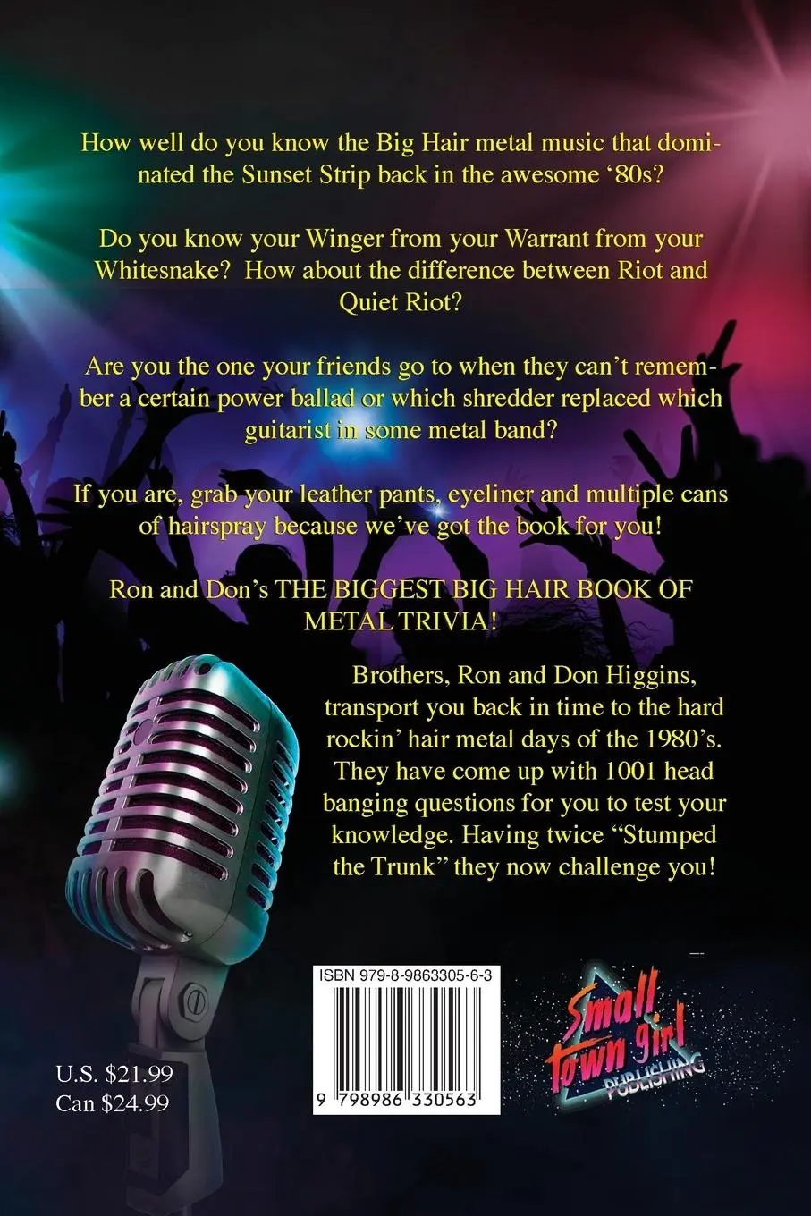 Rückseite: 9798986330563 | The Biggest Big Hair Book of Metal Trivia | Don Higgins (u. a.) | Buch