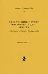 Cover: 9783412210663 | Die Mundarten des Raumes Breckerfeld - Hagen - Iserlohn | Brandes