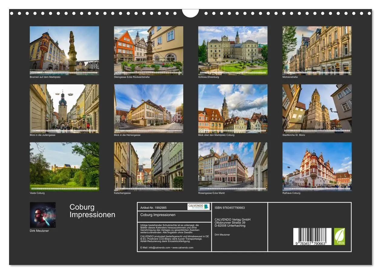 Bild: 9783457790663 | Coburg Impressionen (Wandkalender 2026 DIN A3 quer), CALVENDO...