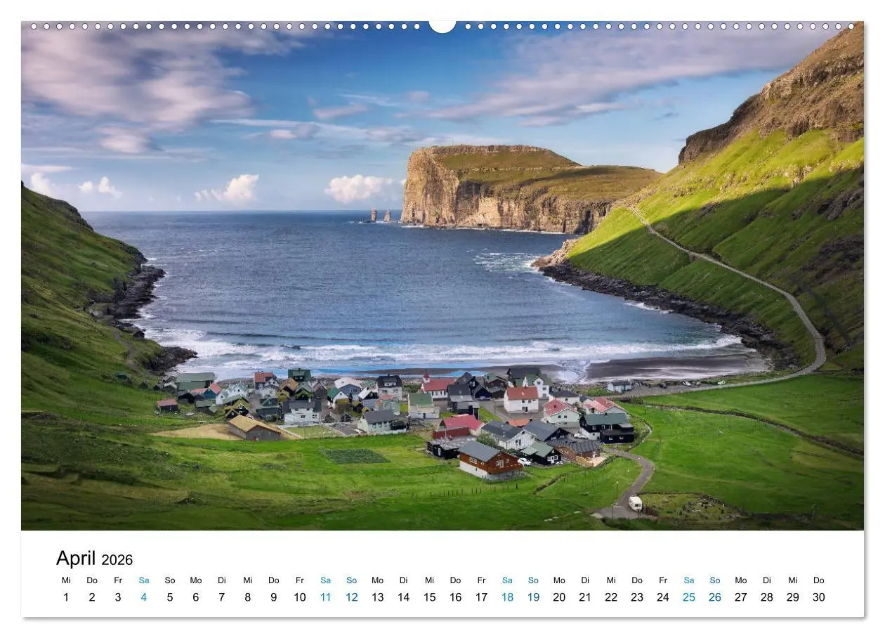 Bild: 9783457930663 | Färöer - Archipel im Nordmeer (Wandkalender 2026 DIN A2 quer),...