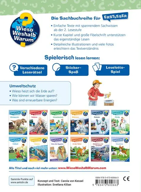 Bild: 9783473600663 | Wieso? Weshalb? Warum? Erstleser, Band 13 - Umweltschutz | Kessel