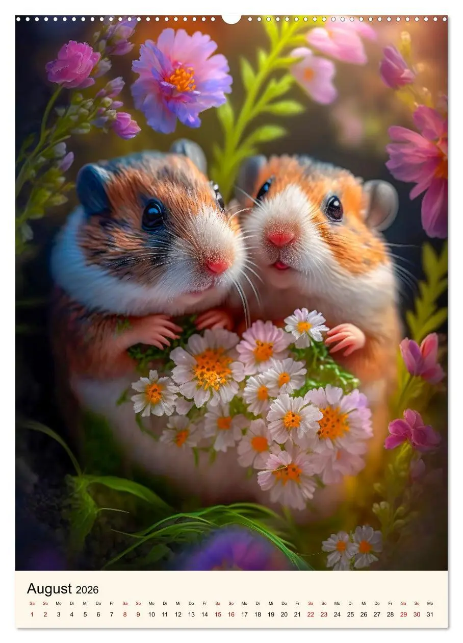 Bild: 9783516330663 | Was für ein Hamster (Wandkalender 2026 DIN A2 hoch), CALVENDO...