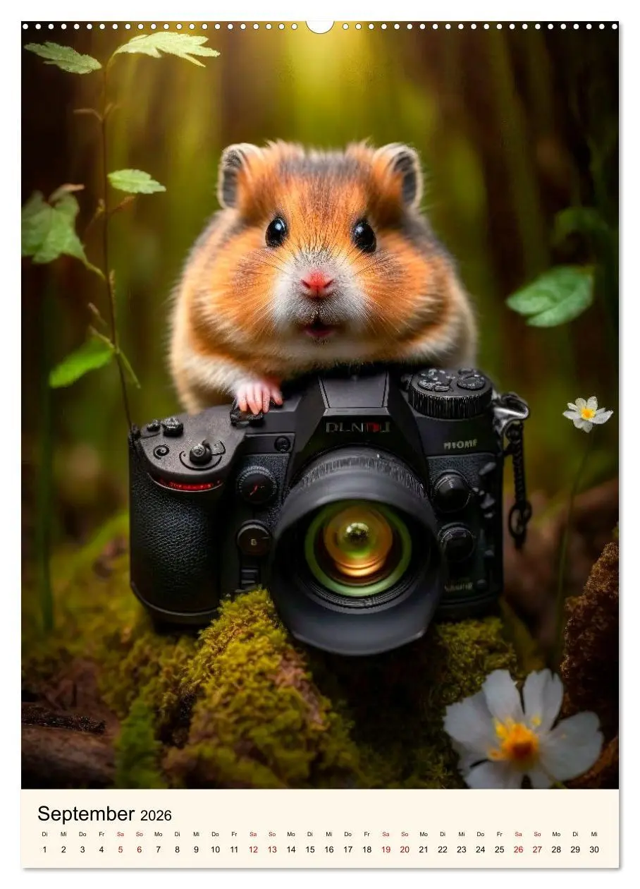Bild: 9783516330663 | Was für ein Hamster (Wandkalender 2026 DIN A2 hoch), CALVENDO...