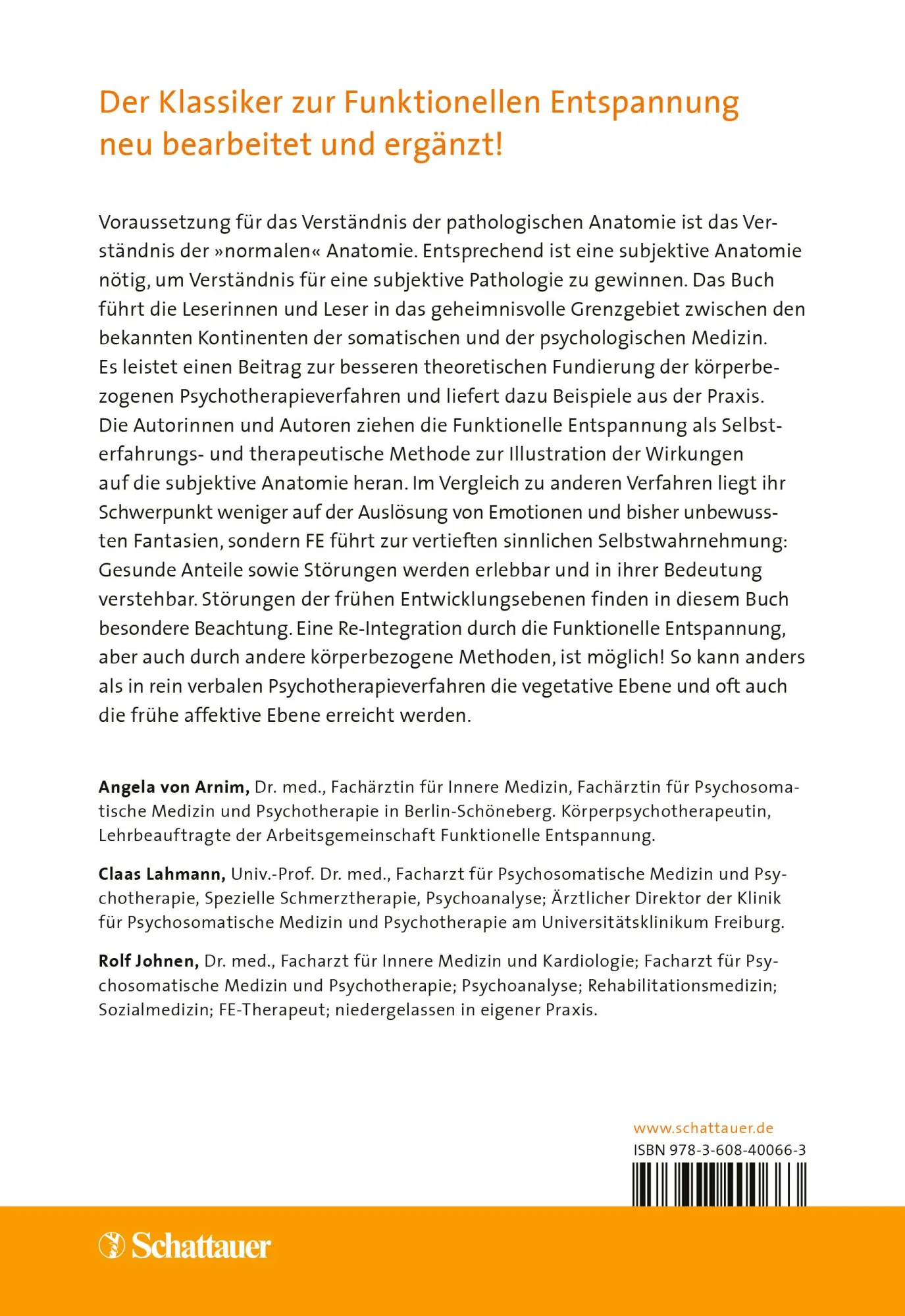 Rückseite: 9783608400663 | Subjektive Anatomie, 3. Auflage | Angela von Arnim (u. a.) | Buch