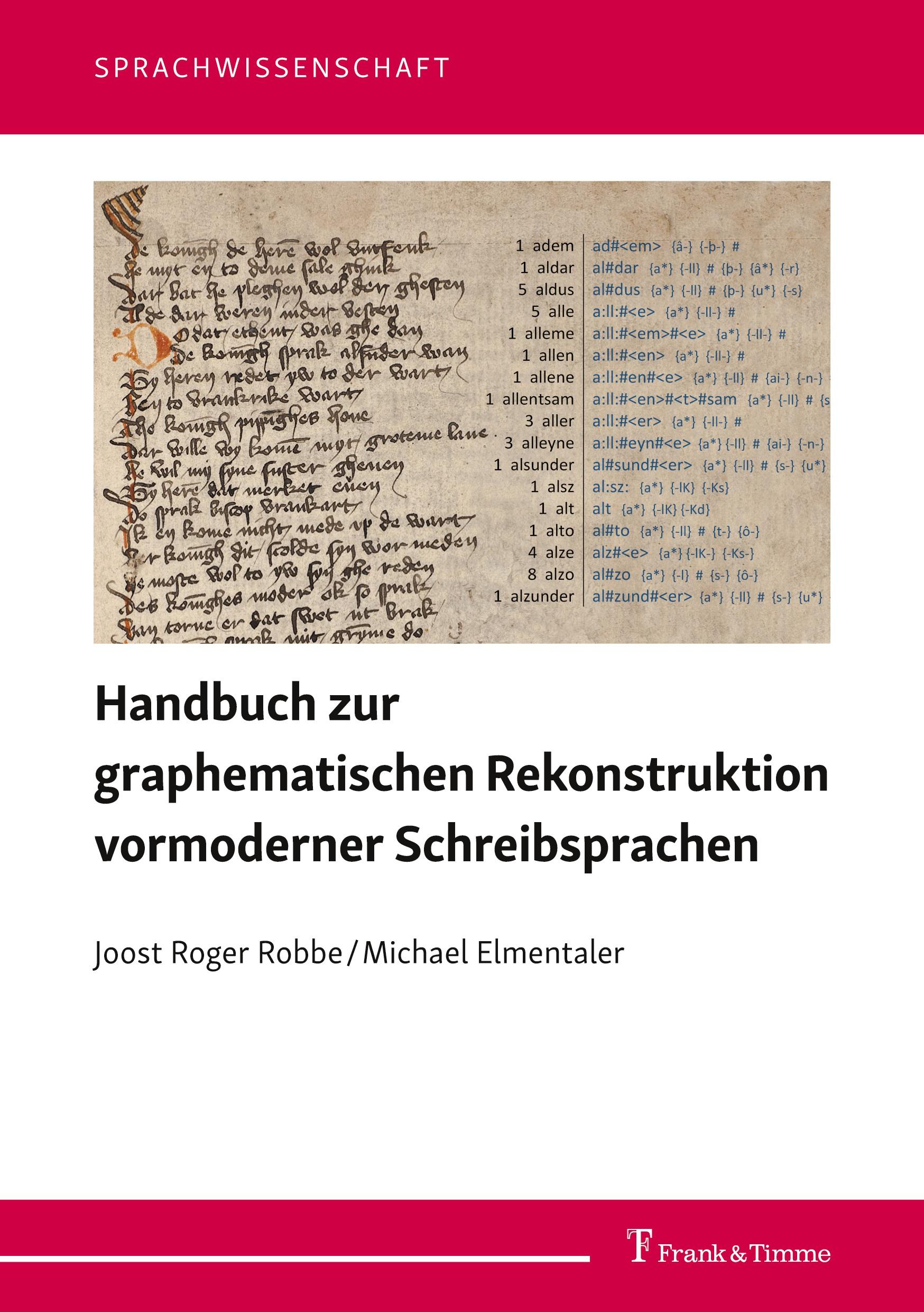 Cover: 9783732910663 | Handbuch zur graphematischen Rekonstruktion vormoderner...