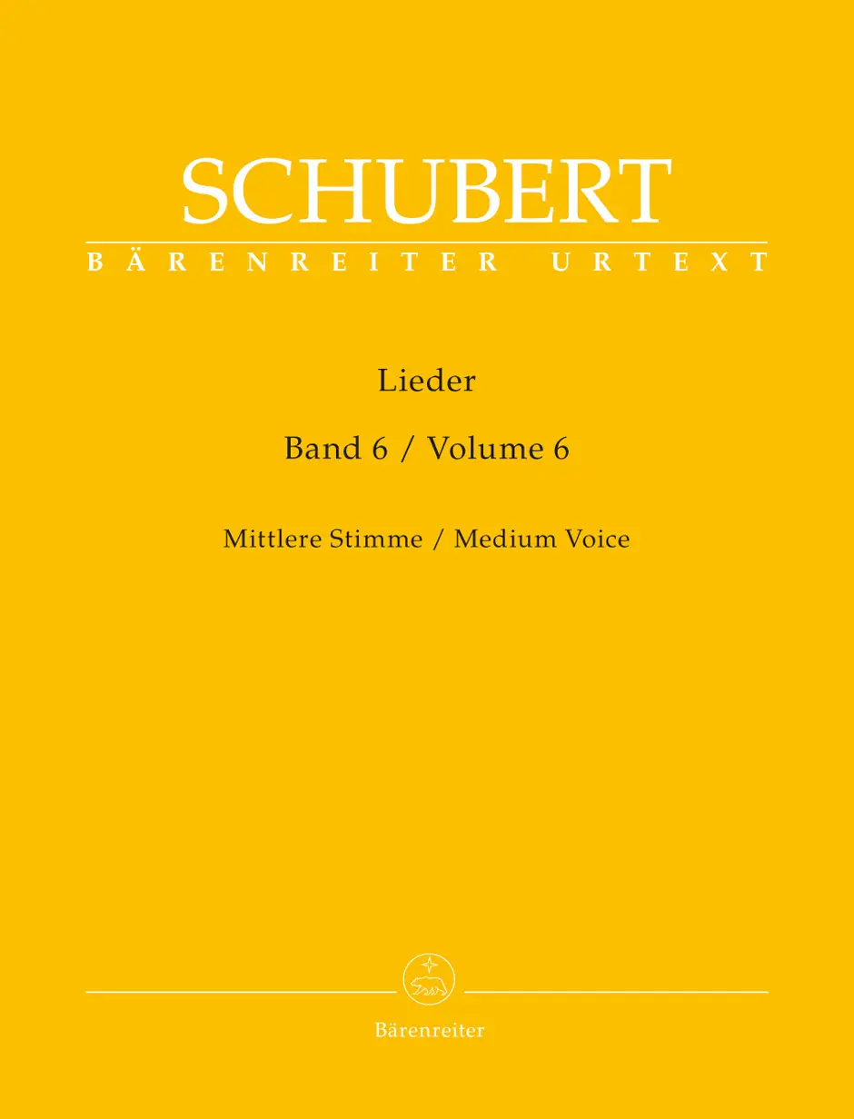 Cover: 9790006530663 | Lieder, Volume 6 | Mittlere Stimme / Medium Voice | Franz Schubert