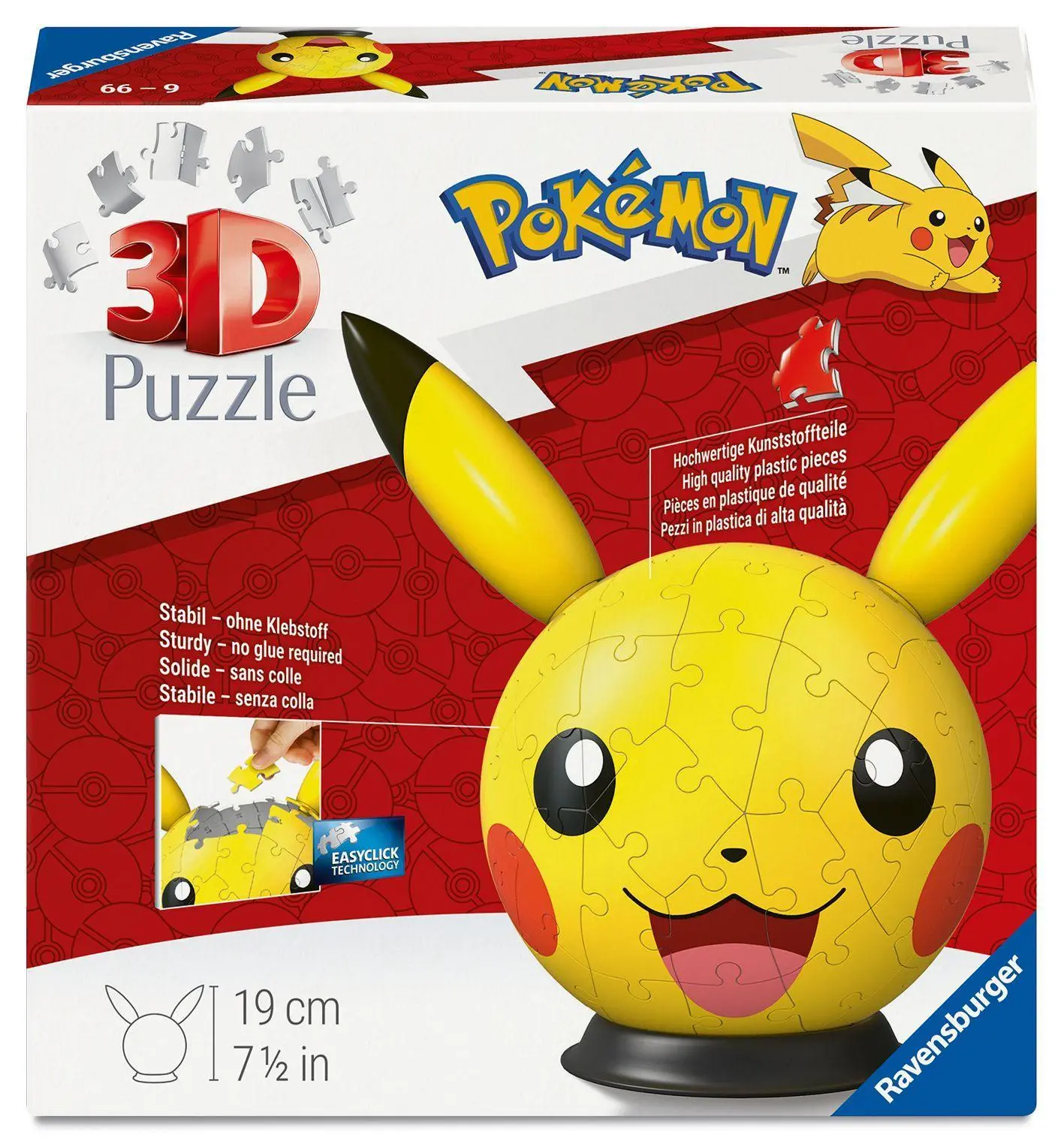 Cover: 4005555080763 | 3D Charakter Puzzle-Ball Pikachu | Spiel | 3D Puzzles | 12008076