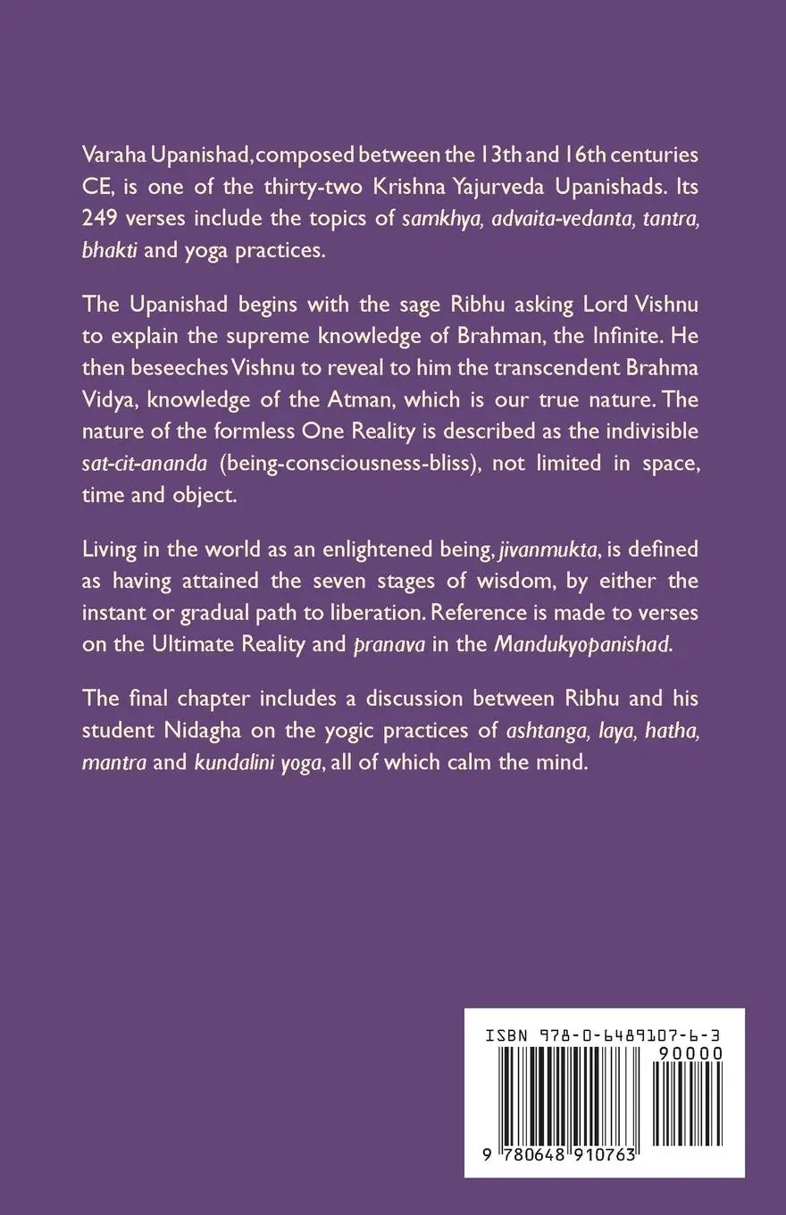 Rückseite: 9780648910763 | Varaha Upanishad | Ruth Perini | Taschenbuch | Englisch | 2025