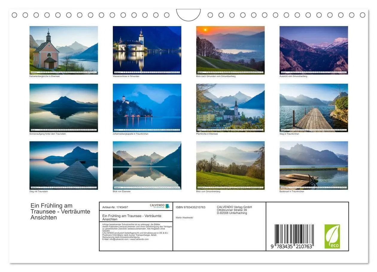 Bild: 9783435210763 | Ein Frühling am Traunsee - Verträumte Ansichten (Wandkalender 2025...