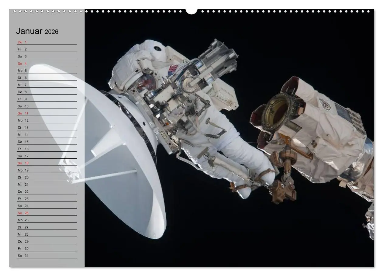 Bild: 9783516010763 | Missionen im Weltall (hochwertiger Premium Wandkalender 2026 DIN A2...